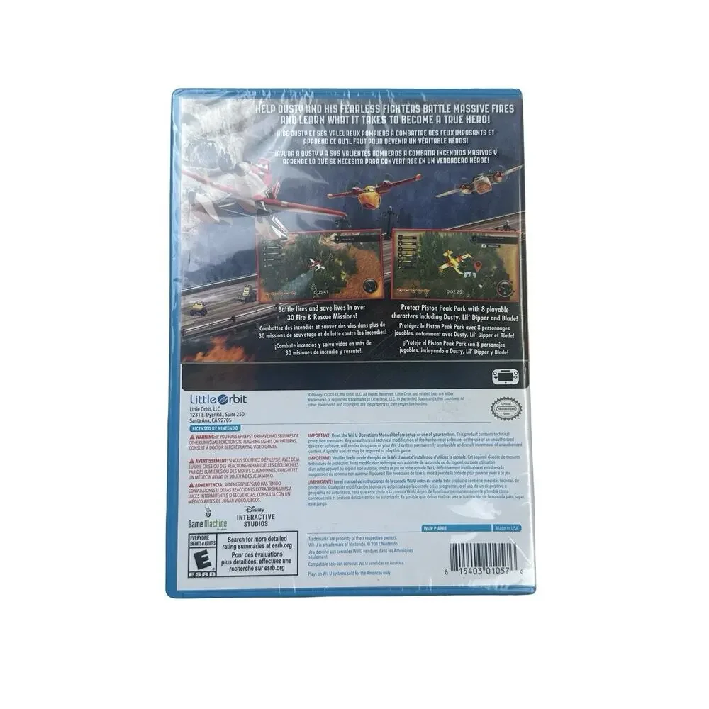 Planes: Fire & Rescue (Nintendo Wii U, 2014) - Brand New - Factory Sealed